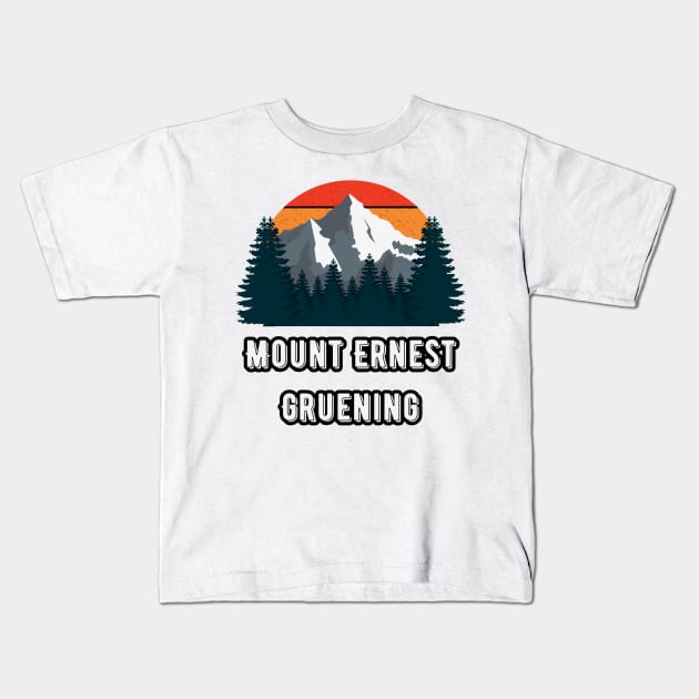 Mount Ernest Gruening Kids T-Shirt by Canada Cities